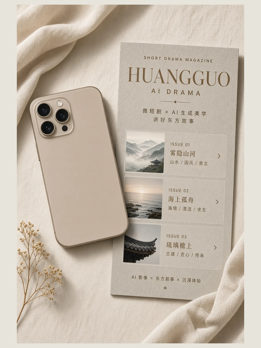 黄果ai短剧APP界面说明
